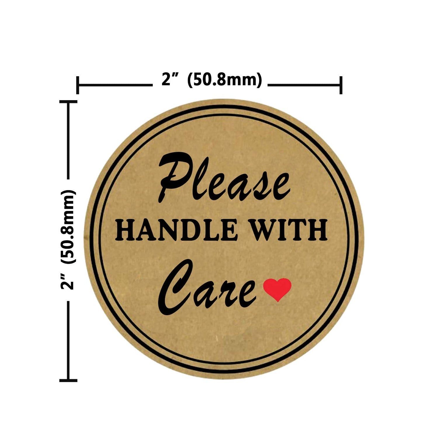 Fragile Handle with Care Stickers,Shipping Warning Labels for Packing,2 Inch Mailing Shipping Moving Packing Stickers for Small Business,500 Pcs
