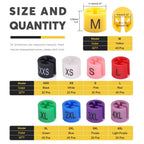 290Pcs Plastic Clothes Hanger Size Markers - 9 Sizes: XXS - 4XL