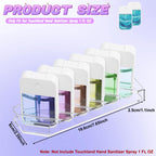 Display Stand for 6 Touchland Hand Sanitizer Spray, Storage Holder(Clear) Clear