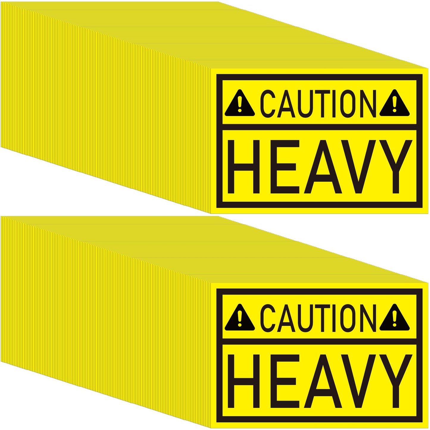 Fulmoon 1000 Pcs Caution Heavy Sticker 2 x 3 Inch Yellow Heavy Lift with Care Shipping Sticker Adhesive Moving Labels Heavy Special Handling Shipping Pallet Label Stickers for Shipping and Packing