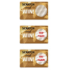 Set of 1000 round scratch-off sticker labels by Leinuosen, all-purpose labels for packaging, crafts, or organization.