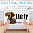 Dachshund Dishwasher Clean Dirty Magnet, Double-Sided