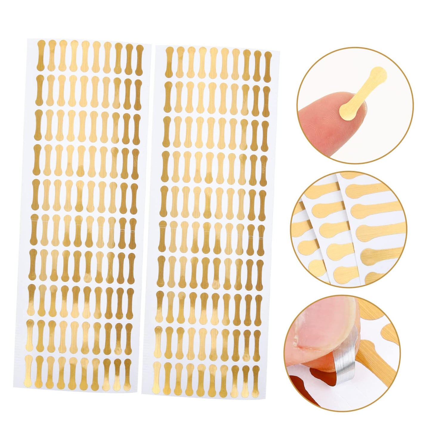 500pcs Tamper Evident Stickers - Food Labels, Clear Duct Tape, Decorative, Gold and Silver PVC Sealing Stickers Golden 3.00X0.60X0.10CM