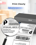 Nelko 4x6 Thermal Labels Fanfold, 500 Shipping Labels for Label Printer