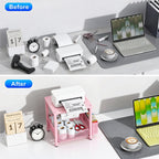 Thermal Label Holder for Foldable and Roll Type Labels,Metal Label Holder Pink