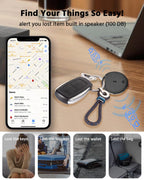 2026 Air Tracker Tags-2 Pack: [Apple MFi Certified] Smart Tracker Tag 2 Pack