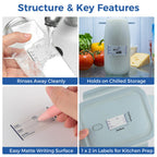 2 Rolls 1000 Pieces Dissolvable Food Labels
