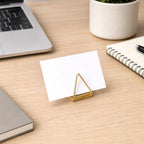 100pcs Gold Table Number Holders Triangle Place Card Holders