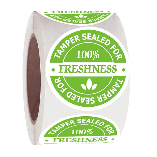 Food Delivery Tamper Evident Stickers,Sealed for Freshness Labels,2 Inch Round Sticker for Take Out