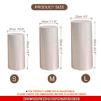uxcell Set of 3 Cylinder Spandex Stand Cover Champagne-S/M/L