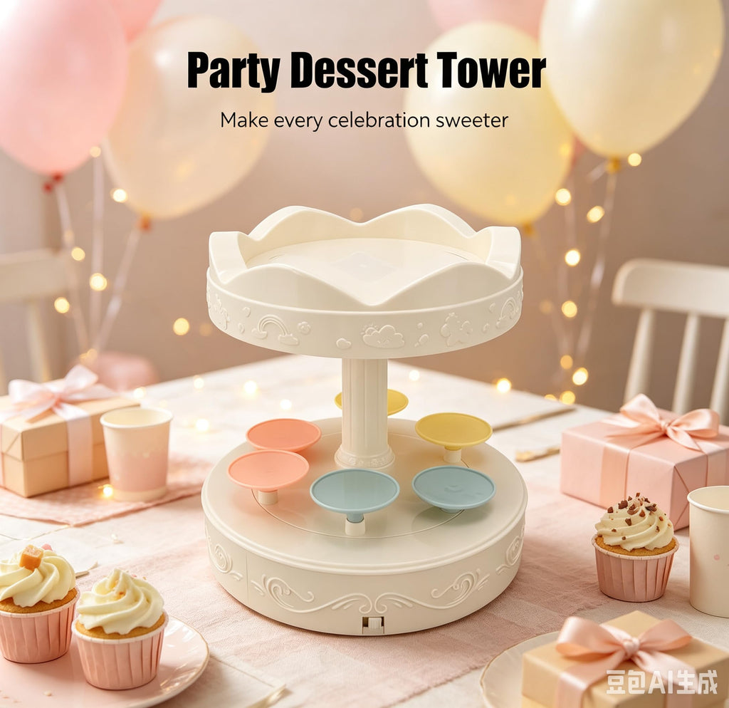Cupcake Carousel Holders Cake Rotating Stand