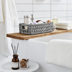 GRANNY SAYS Bundle of 3-Pack Nesting Wicker Baskets & 2-Pack Wicker Shelf Baskets