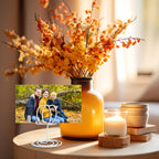 Rtteri 30 Pcs White Pumpkin Picture Holders 2 Inch Fall Table Number