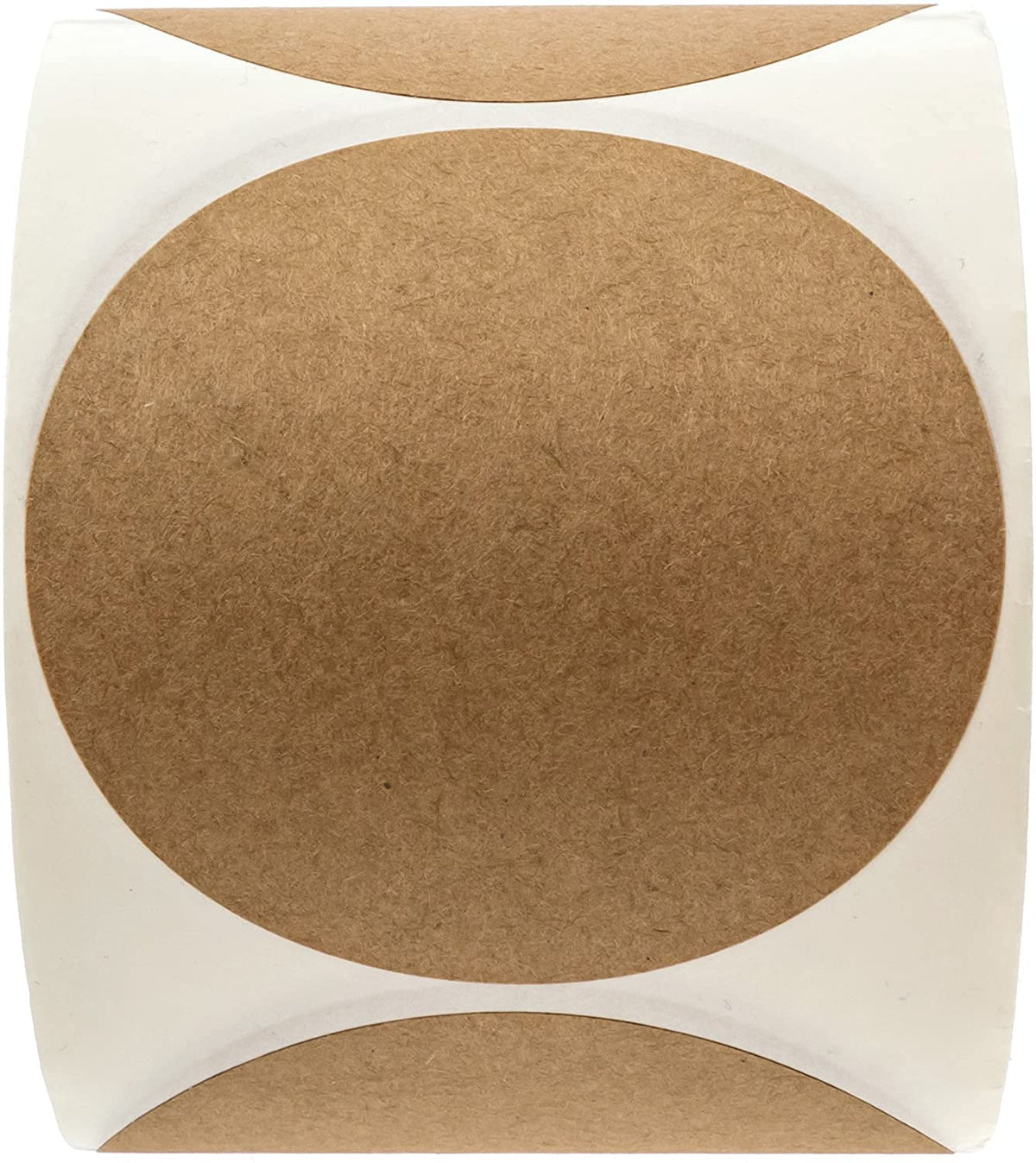 3" Natural Brown Kraft Stickers / 500 Blank Kraft Circle Labels/DIY Round Canning Labels/Made in The USA 3"