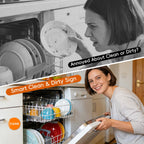 2 Pack Clean Dirty Dishwasher Magnet, Dishwasher Clean Dirty Sign