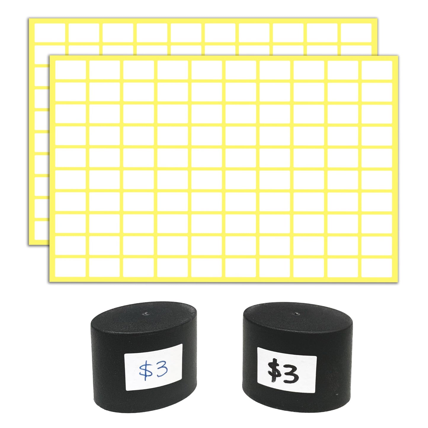 0.5" x 0.3", 4000 Pieces - Price Stickers, Small Label Stickers to Write On