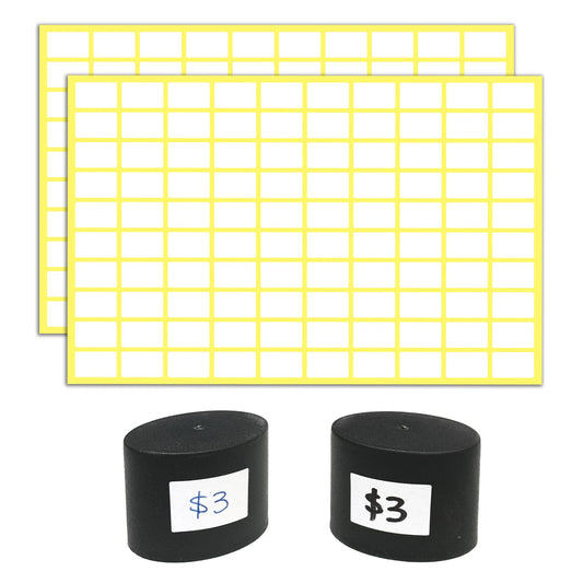 0.5" x 0.3", 4000 Pieces - Price Stickers, Small Label Stickers to Write On