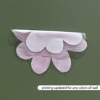 YouRfocus Boho Daisy Flower Wall Decals for Girls Room, Peel and Stick Boho Daisy-pink B 12 Sheets