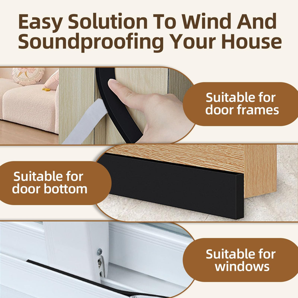1/2 in Wide x 1/8 in Thick x 33FT Window Sealing Tape,Weather Stripping Door Seal,Foam Insulation Tape,Single-Sided Self-Adhesive Foam Strips,Black 1/2 IN x 1/8 IN x 33FT Black