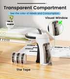 Label Maker Embossing, Embossed Vintage Label Maker with 3 Tapes White label maker