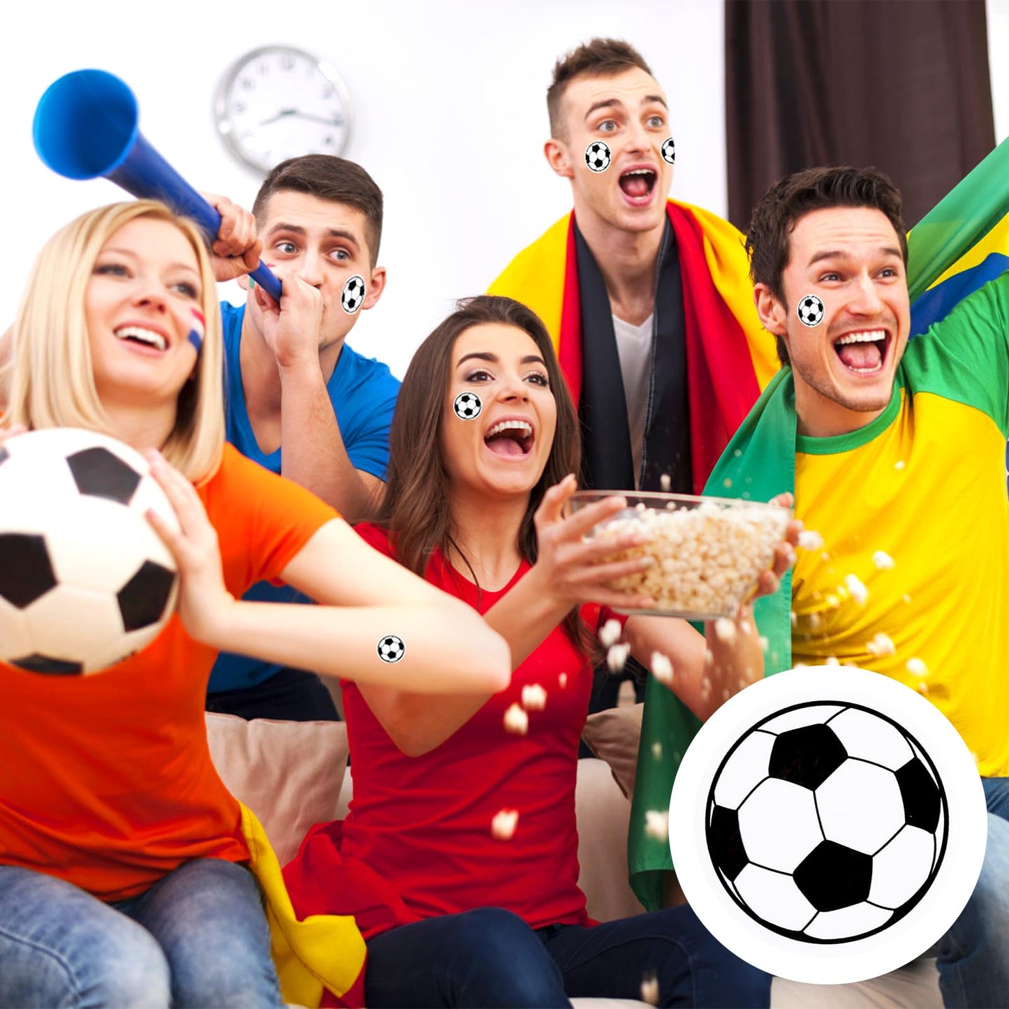 408pcs Soccer Stickers, Vinyl Soccer Lovers Sticky Labels for Jar Helmet Scrapbooking World Cup Soccer Party Favors Sports Party Decorations Supplies Reward Pride Stickers for Kids Boys Girls