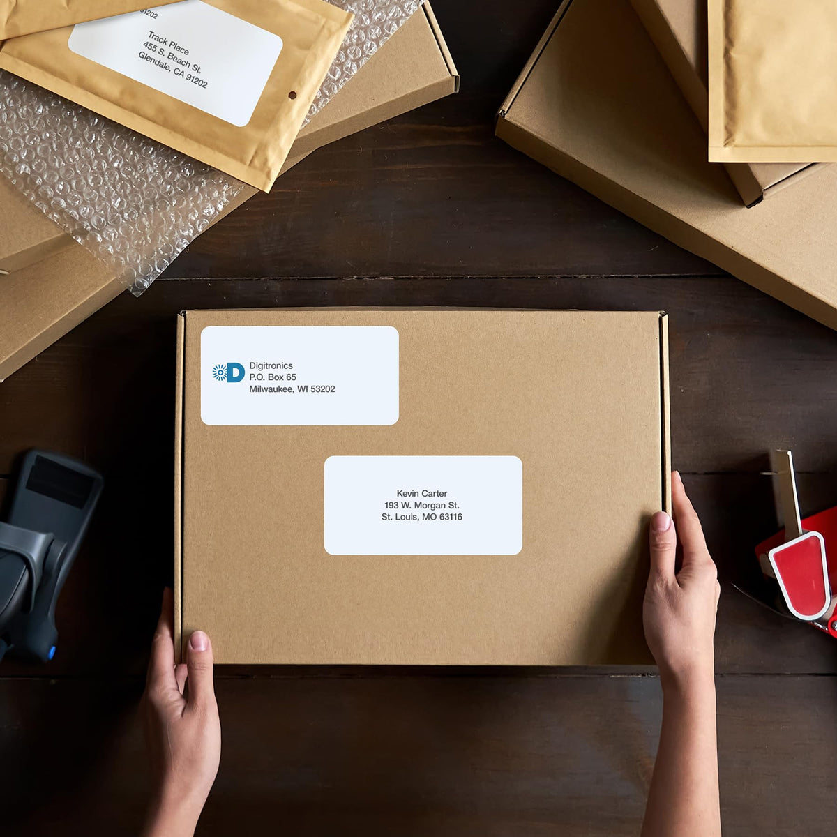 Redi-Tag 2" x 4" Shipping Labels, 1000 per Pack, White, Laser Printer Labels, Self-Adhesive, Permanent Stick, Smudge-Resistant, Perfect for Shipping, Mailing, and Warehouse Use Laser Labels 2" x 4" 1000 labels