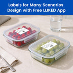LLIKED 2"x3" Removable Labels 500 Thermal Labels with No Residue White 2x3 Inch