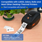 LLIKED 2"x3" Removable Labels 500 Thermal Labels with No Residue White 2x3 Inch
