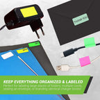 Royal Green 4-Color Rectangle Labels, 40 x 19mm, 2000 Pack 4 Color Combo