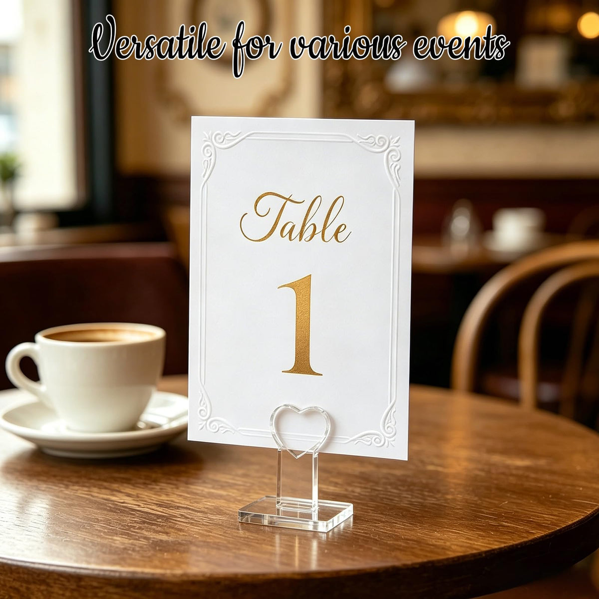 Wedding Table Numbers 1-20 with Head Table, 4" x 6" Table Numbers