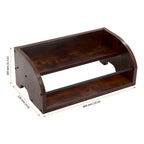HOZEON 2PCS Wooden Liquor Bottle Display Shelf, 2 Tier Countertop Wine Rack