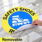 Yexiya 5 Pcs Safety Shoes Required Floor Sign