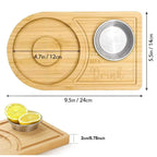 Solid Wood Margarita Rimmer for Home Bars & Parties (Rimmer+Board)