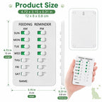 Dog Feeding Reminder, Food Tracker Am/Pm Chart Slider Sign