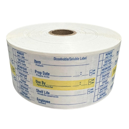 2x3 Labels - 1000 Dissolvable Stickers, Kitchen & Freezer Labels, Baby Food Containers