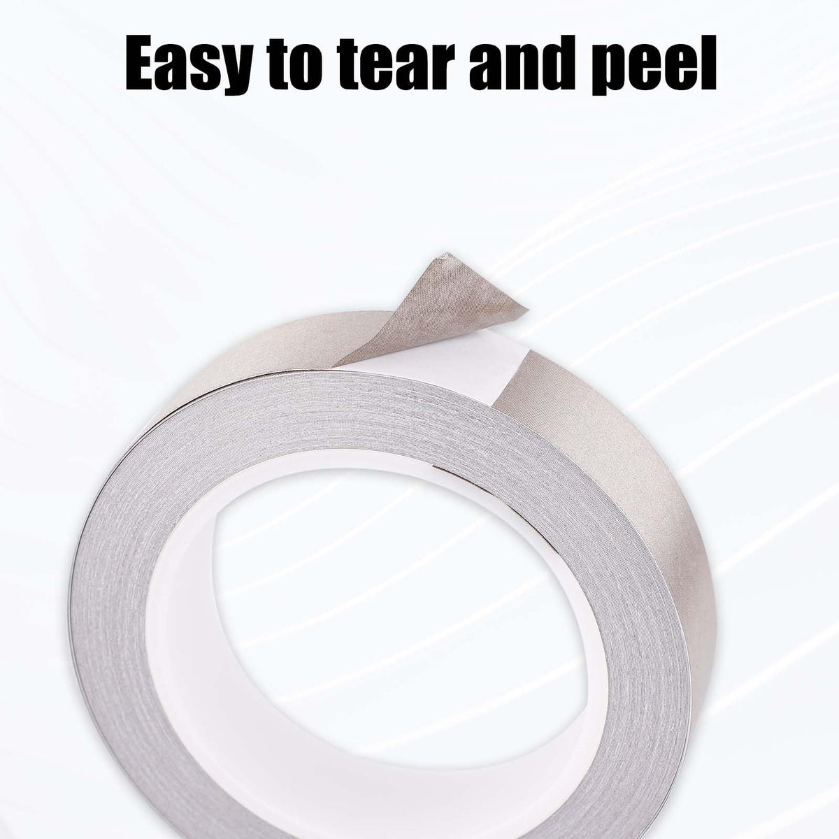 NQEUEPN 1inx65.6ft Faraday Cloth Conductive Adhesive Tape, Fabric Sticky Double Sided High-Shielding Tape for EMI Shielding Electrical Repair RFI Signal Blocking Interference Shield