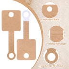 1000 Pcs Self Adhesive Bracelet Display Cards, Necklace Cards for Selling Jewelry, Hanging Bracelet Packaging Card, for Keychain, Earring, Necklace, Hairband and Scrunchies, 3.93 X 1.57 Inches(Brown)