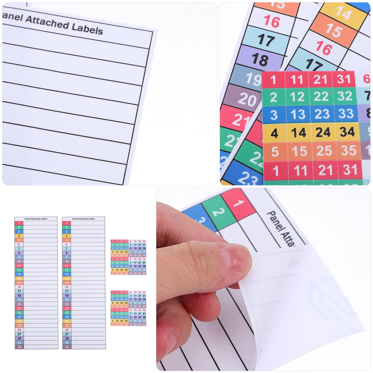 LALAFINA Electrical Box Labels - 8 Sheets Self-Adhesive Waterproof Circuit Breaker Panel Stickers for Outdoor Electrical Panel Identification and Safety