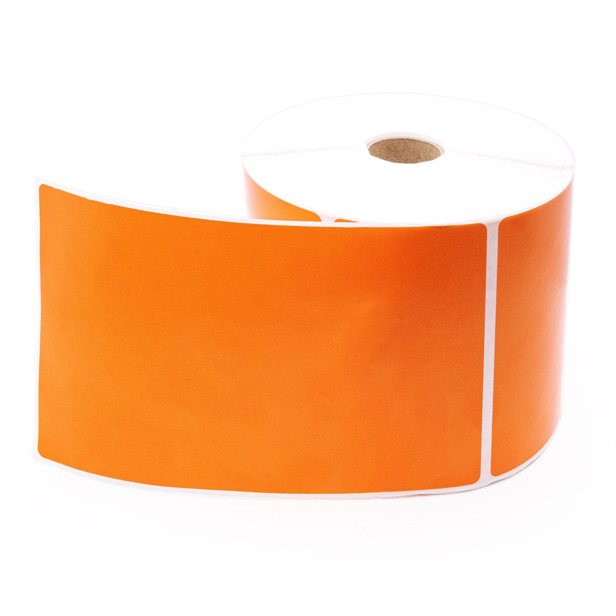 Orange Zebra Shipping & Handling Labels from Labelvalue, 4x6 inches, featuring bold zebra stripe design for shipping identification