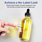 Avery® Glossy Clear Oval Labels, Sure Feed® Technology, 4.25" x 2.5", 300 Glossy Clear Labels, Laser/Inkjet Printable 300 labels