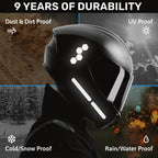 ELOS Reflective Gear 3M Reflective Black Stickers - Helmet Tape, Motorcycle Tape, Hi Viz Stickers for Helmets - Discreet Black Until Light Hits It (Combo Style) Combo Style 4.0