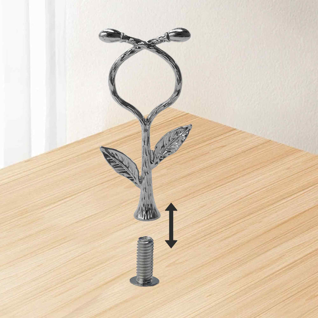 pson 2-Tier Cake Stand Hardware Kit, Vines Design Cupcake and Dessert Stands Tray Fittings for Weddings, Parties, Tea Gatherings(Silver) Silver,Vines