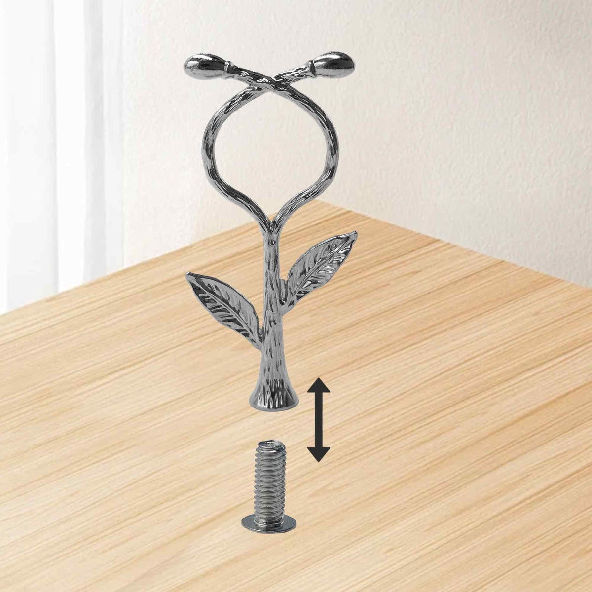 pson 2-Tier Cake Stand Hardware Kit, Vines Design Cupcake and Dessert Stands Tray Fittings for Weddings, Parties, Tea Gatherings(Silver) Silver,Vines