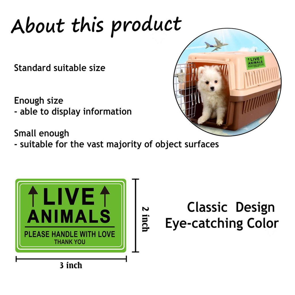 Live Animals Shipping Stickers for Pet Crate Airline Cargo Labels 250Pcs