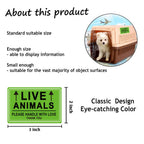 Live Animals Shipping Stickers for Pet Crate Airline Cargo Labels 250Pcs