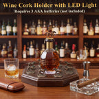 Hushee Bourbon Stopper Display with LED Light, Fit 8 Horse Only Holder