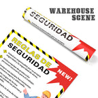 Affrolling Spanish Safety Rules Poster 18"x24" Waterproof Tear Resistant