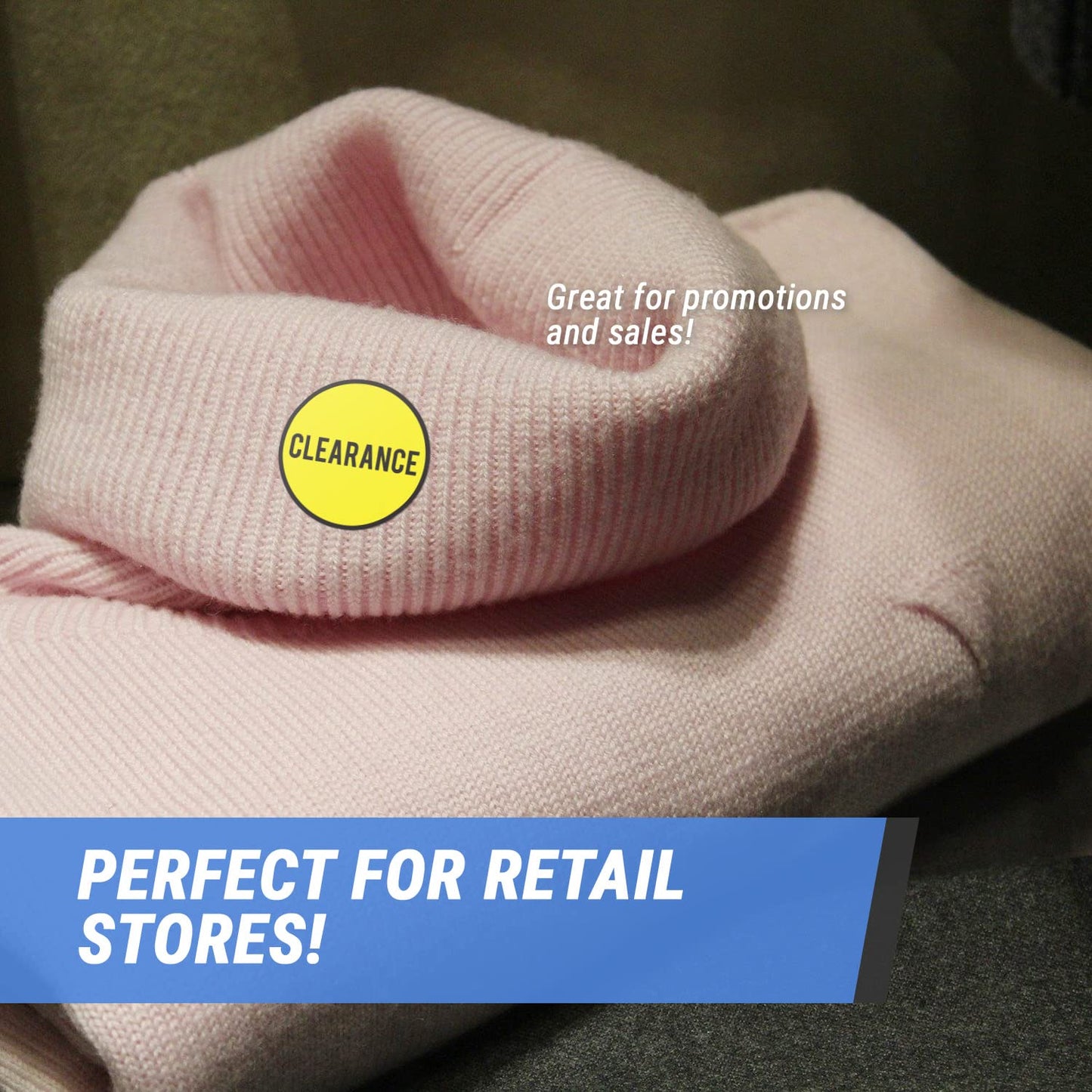 600 Price Stickers - 2 inch, Round, Circle Dot, Yellow - Price Stickers for Retail Stores, Grocery, Convenience Stores, Retail Labels - 2 Rolls of 300 Price Stickers