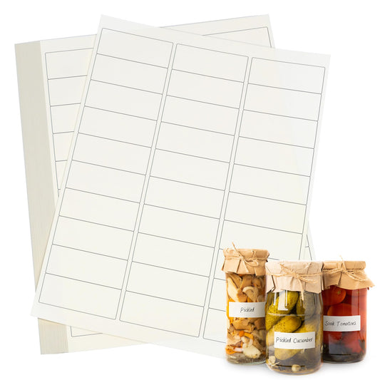 L LIKED Dissolvable Food Labels Printable,1" X 2-5/8"Customizable Sticker for Laser & Inkjet Printers-25 Dissolvable Label Sheets,Total 750 Stickets Labels,No Residue 1" x 2-5/8"|750 Labels