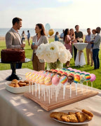 48 Hole Wooden Cake Pop Stand, Cake Pop Holder for Dessert Display Walnut Only 48 Hole Stand